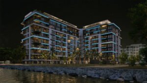 Tallest residential building facade in Al Mouj community